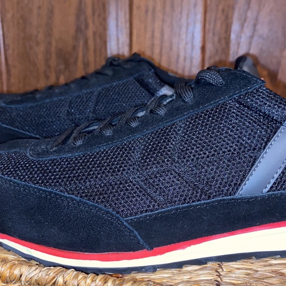 Patrick Black Leather Suede Sneaker - Picture 9 of 16
